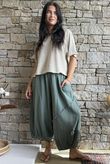 Tasha Cushion Cotton Driftwood Bloom Pant Khaki